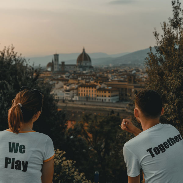 We Play Together says T-Shirt of two friends
