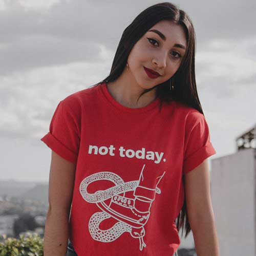 Some design with not today text